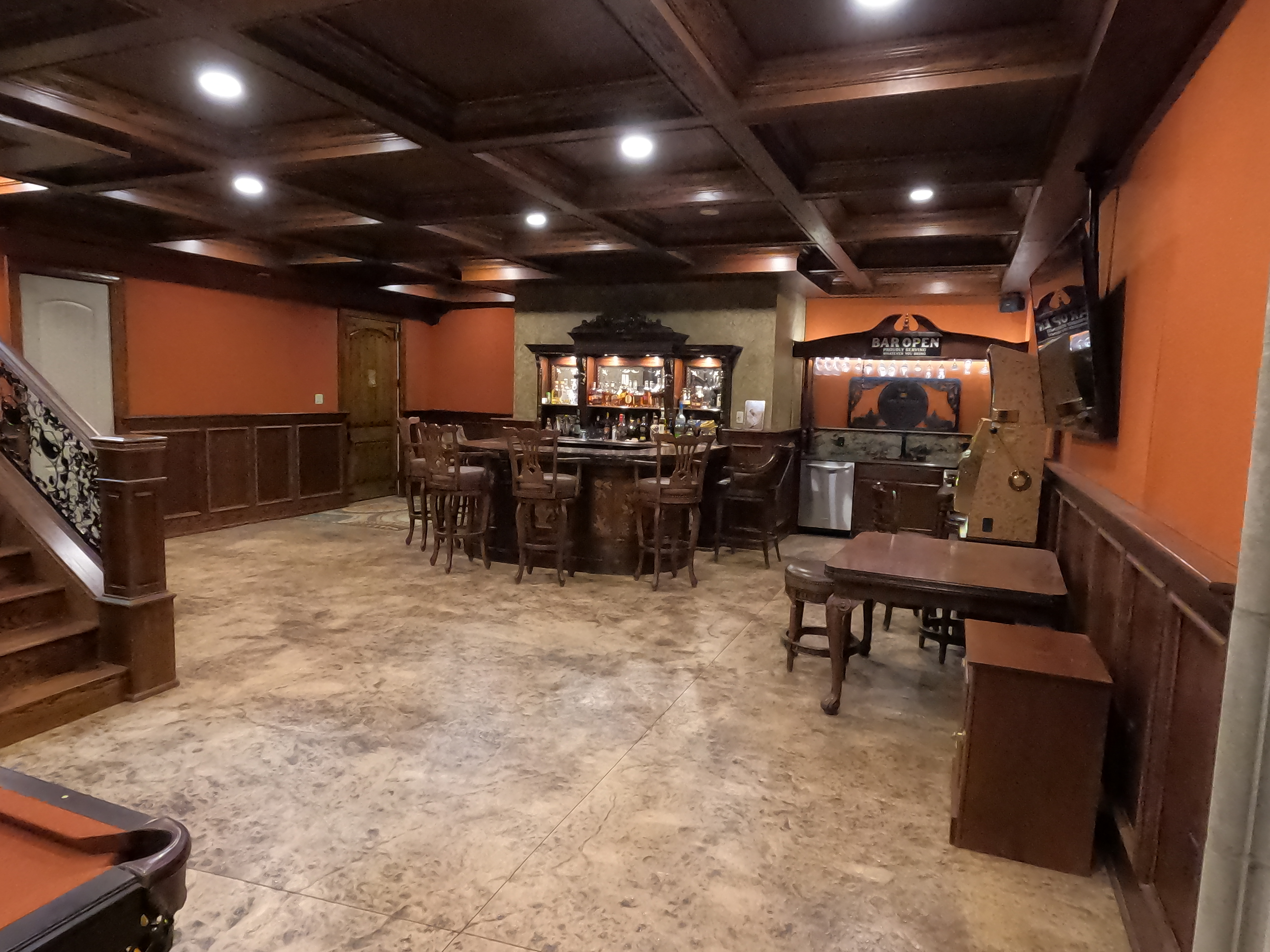 Finished Basement Game Room